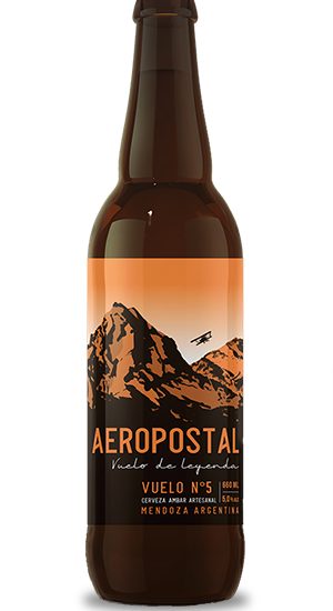 cerveza amber ale artesanal aeropostal vuelo 5