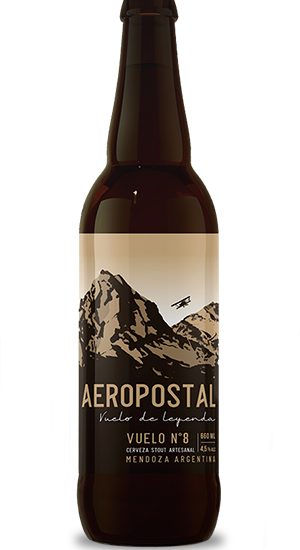 cerveza artesanal irish stout negra aeropostal vuelo 8
